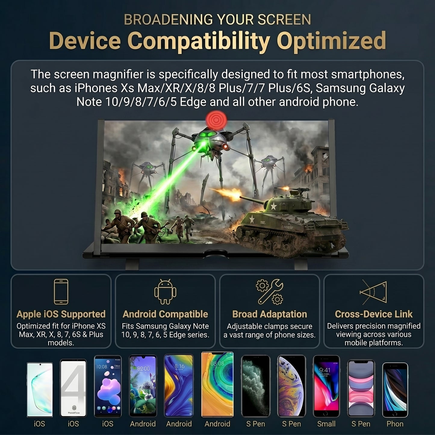 WiyiMax™-Amplificador de pantalla HD para móvil